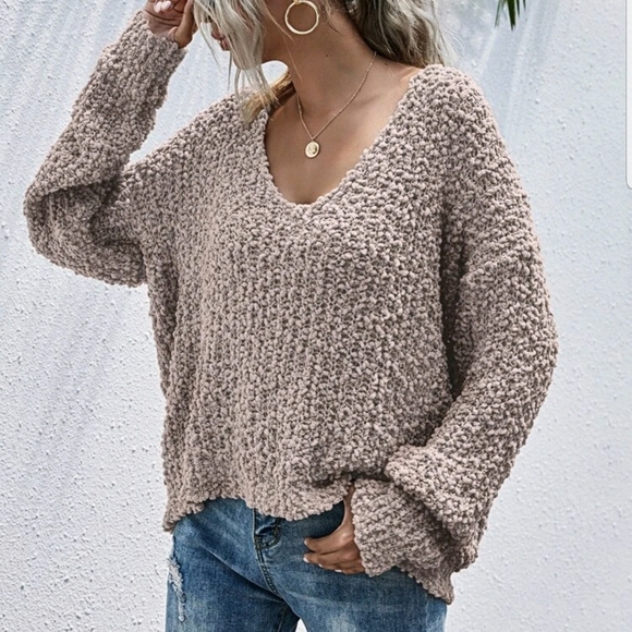 Cozy Up Poporn Sweater - dusty pink - Picture 6 of 6